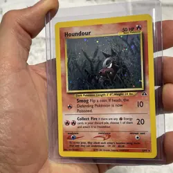 Pokemon TCG Houndour Neo Discovery Holo Rare Card 5/75 Vintage LP Pokemon Vtg - Image 2