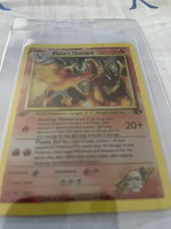 Blaine's Charizard Pokemon Card Holo Gym Challenge 1st Edition 1995 - Image 2