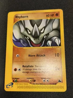 Rhyhorn 91/144 Skyridge Pokemon Card Very Good - Image 3