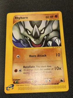 Rhyhorn 91/144 Skyridge Pokemon Card Very Good - Image 4