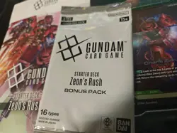 Gundam Card Game ST03 Zeon's Rush Starter Deck - English Deck Complete W/ Promo - Image 1