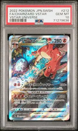 PSA 10 Pokemon Card Charizard VSTAR 212/172 Holo Japanese VSTAR Universe 2022 - Image 1