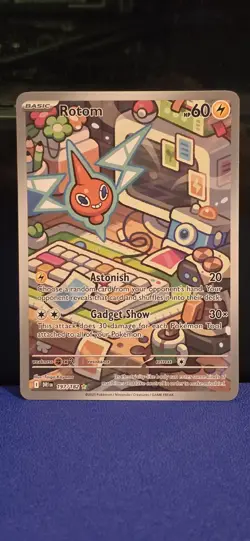 Rotom 197/182 Destined Rivals Illustration Full Art Holo Pokemon TCG Card - Image 1