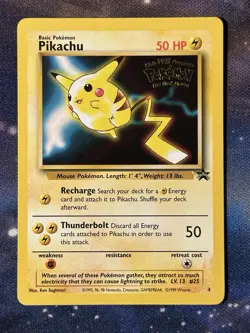 Pikachu 4 WB Stamped Movie Promo WOTC 1999 Pokemon Card NM - Image 1