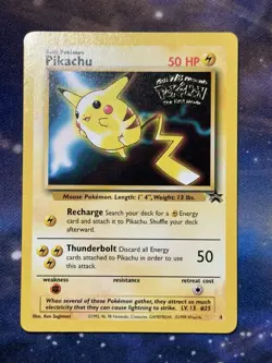 Pikachu 4 WB Stamped Movie Promo WOTC 1999 Pokemon Card NM - Image 3