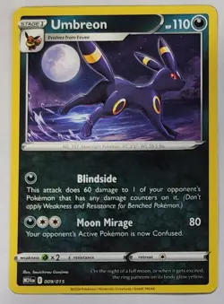 Umbreon - New 2025 McDonalds Happy Meal Pokemon Dragon Discovery Card 009/015 - Image 1