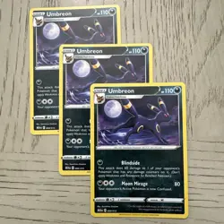 Umbreon 009/015 - New 2025 McDonalds Happy Meal Pokemon Dragon Discovery Card X3 - Image 1