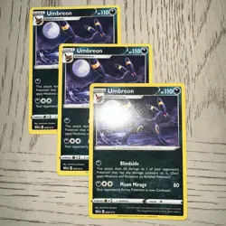 Umbreon 009/015 - New 2025 McDonalds Happy Meal Pokemon Dragon Discovery Card X3 - Image 2