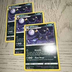 Umbreon 009/015 - New 2025 McDonalds Happy Meal Pokemon Dragon Discovery Card X3 - Image 3