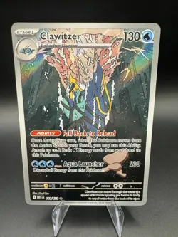 Pokemon TCG Clawitzer 141/132 2025 Mega Evolution Illustration Rare Card - NM - Image 1