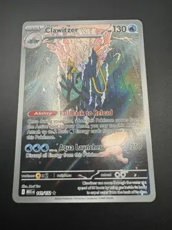 Pokemon TCG Clawitzer 141/132 2025 Mega Evolution Illustration Rare Card - NM - Image 4