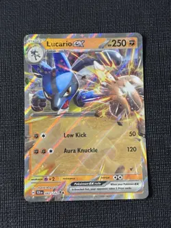 Lucario ex 082/142 Stellar Crown Ultra Rare Holo Pokemon Card NM - Image 1