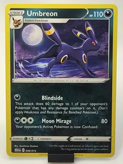 Umbreon - New 2025 McDonalds Happy Meal Pokemon Dragon Discovery Card 009/015 - Image 1