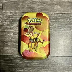 EMPTY Pokemon 151 Alakazam Mini Tin w/ Energy Coin & Art Card - NO PACKS - Image 2