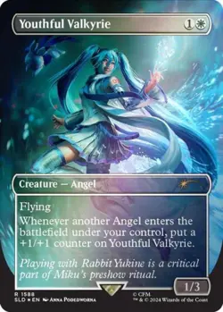 MTG English Youthful Valkyrie (Rainbow Foil) NM Foil Secret Lair - Image 1