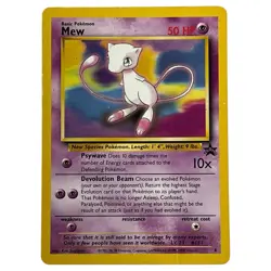 Mew #8 Black Star Promo Rare Vintage Pokemon Card LP WotC TCG Trading Game - Image 1