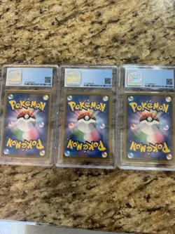 Pokemon Munch Scream Promo Card Japanese Psyduck, Eevee, Rowlet MINT 9 CGC - Image 2