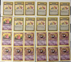 Pokemon TCG Lot Of 24 Fossil Unlimited Uncommons Trainer And Psychic Cards LP-NM - Image 1