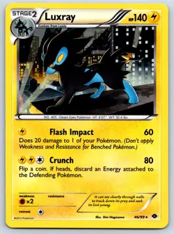 Luxray - Cosmos Holo - Next Destinies 46/99 Blister Promo Pokemon Card LP - Image 1