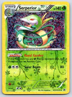 Serperior - Holo Legendary Treasures Radiant Collection RC3/RC25 Pokemon Card NM - Image 1