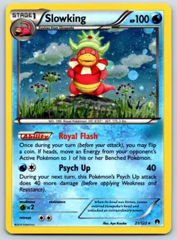 Slowking - Cosmos Holo BREAKPoint 21/122 Legacy Evolution Promo Pokemon Card LP - Image 1
