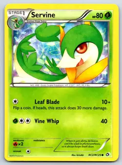 Servine - Holo - Legendary Treasures Radiant Collection RC2/RC25 Pokemon Card LP - Image 1