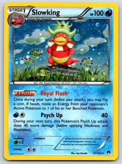 Slowking - Cosmos Holo BREAKPoint 21/122 Legacy Evolution Promo Pokemon Card NM - Image 1