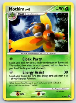 Mothim - Holo Rare - Platinum Arceus 6/99 Kagemaru Himeno Pokemon Card LP - Image 1