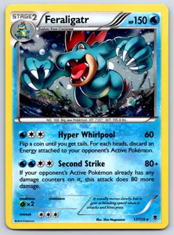 Feraligatr - Cosmos Holo XY Phantom Forces 17/119 Blister Prom0 Pokemon Card LP - Image 1