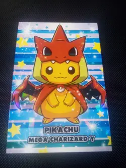 Pokemon 2024 Card Database Christmas Set Poncho Pikachu Mega Charizard Hood Peru - Image 1