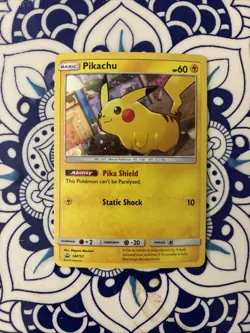 Pokemon Pikachu TCG SM157 Black Star Promo Holo Card Sun & Moon - Image 1