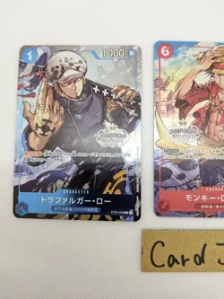 Championship Luffy P-001 Law ST03-008/Kid P-003 Set PROMO ONE PIECE Card Japan - Image 2