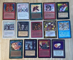 MTG 14 Card Lot - Alpha, Beta, Unlimited, Arabian Nights, Legends, Antiquities - Image 1