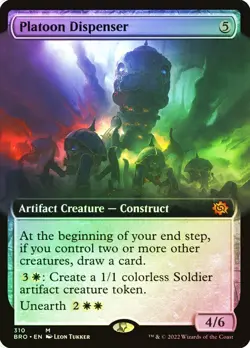 Platoon Dispenser Foil Extended Art The Brothers' War NM MTG - Image 1