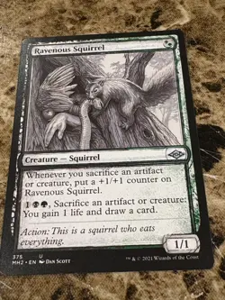 RAVENOUS SQUIRREL Magic the Gathering MTG Modern Horizons 2 Showcase - Image 1