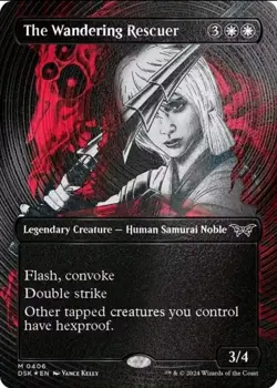 The Wandering Rescuer - Textured Foil - Duskmourn Mythic Foil - NM MTG - Image 1