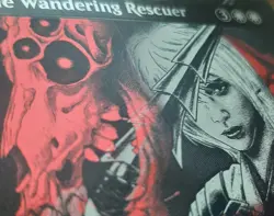 The Wandering Rescuer - Textured Foil - Duskmourn Mythic Foil - NM MTG - Image 3