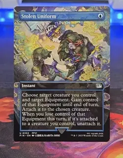 MTG - Stolen Uniform - BORDERLESS - Final Fantasy - Pack Fresh!! - Image 1