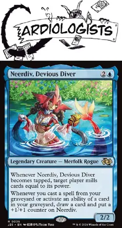 Neerdiv, Devious Diver 0036 | Magic the Gathering MTG | FDN Jumpstart | Rare |NM - Image 1