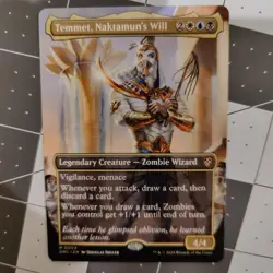 Temmet, Naktamun's Will (Borderless) Commander: Aetherdrift Mythic - Image 1