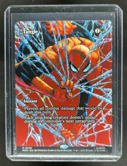 2025 Magic The Gathering MTG Marvel Tangle Spider Man Foil M #0038 - Image 1