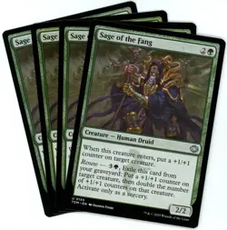 x4 Sage of the Fang - 0155 - Tarkir Dragonstorm - MTG - NM/M - Image 1