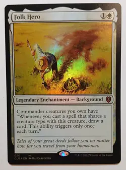 Folk Hero (Foil) MTG Commander Legends: Battle for Baldur's Gate (CLB) (NM) Card - Image 1
