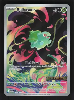 Pokemon Mega Evolution #133/132 Bulbasaur Stamped Box Topper Promo - Image 1