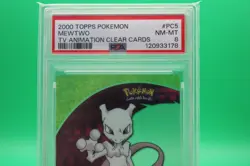 2000 TV Animation Clear Card Mewtwo PC5 Pokemon Card PSA 8 - Image 2