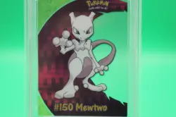2000 TV Animation Clear Card Mewtwo PC5 Pokemon Card PSA 8 - Image 4