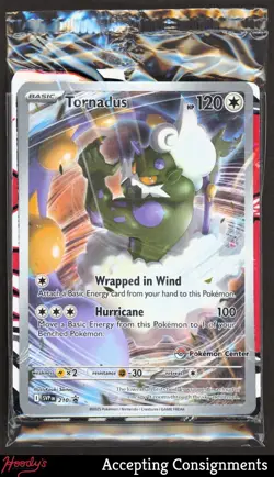 2025 Pokemon Scarlet & Violet Black Star Promos Tornadus POKEMON CENTER STAMP - Image 1