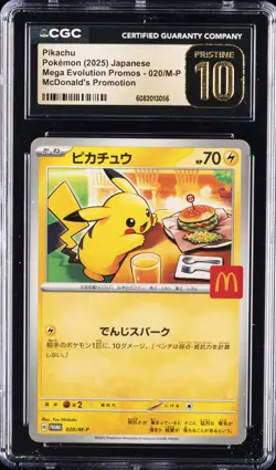 2025 POKEMON JPN MEGA EVOLUTION MCDONALD'S PROMO CGC 10 PRISTINE - Image 1