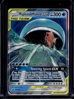 2016-19 Pokemon SM Black Star Promos Magikarp & Wailord Tag Team #SM166 - Image 1