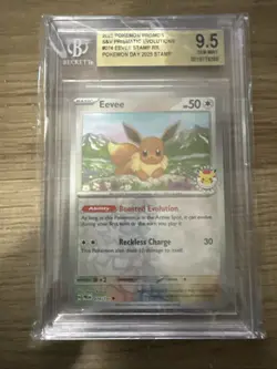2025 Pokemon TCG Prismatic Evolutions Eevee Pokemon Day Promo #74/131 BGS 9.5! - Image 2